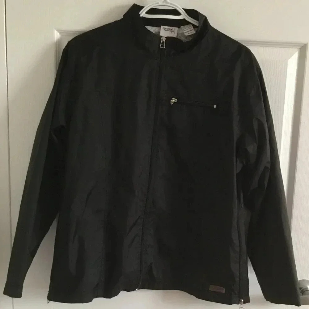 Northern Reflections Vintage 90s Black Windbreaker Jacket Size M